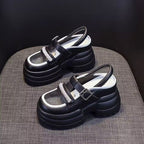 Damen Trendige Chunky Sandalen mit verstellbaren Riemen und dämpfender Sohle