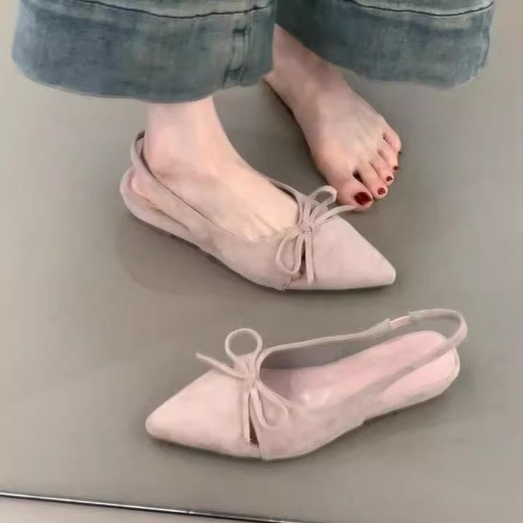 Damen Sling-Ballerinas mit dekorativem Schleifendetail und komfortablem Fußbett R&B