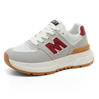 Damen Komfortable und modische Sneaker mit dicker Laufsohle R&B