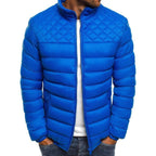 Herren isolierte Steppjacke mit hochgeschlossenem Kragen und seitlichen Reißverschlusstaschen R&B