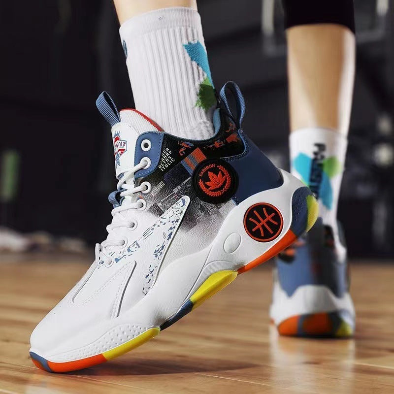 Damen Hochwertige Basketball-Sneaker mit atmungsaktivem Obermaterial und dämpfendem Fußbett R&B