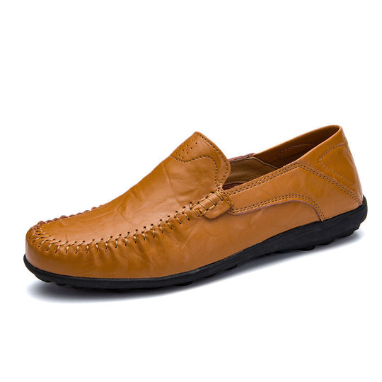 Damen Elegante Mokassins aus hochwertigem Leder mit handgenähten Details R&B