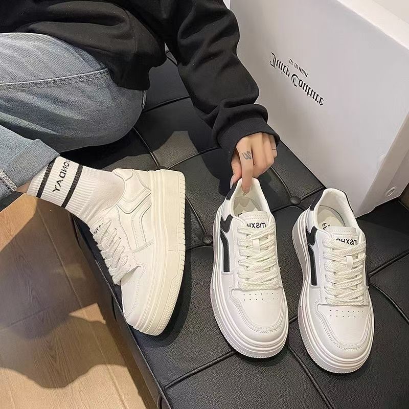 Damen Elegante und modische Sneakers mit hoher Plateausohle