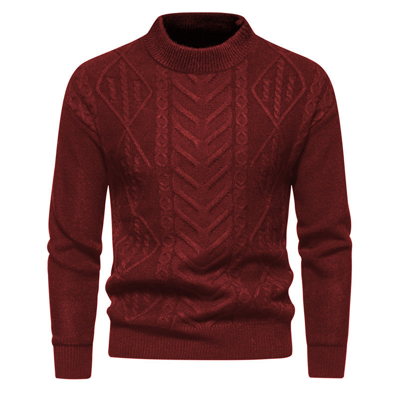 Herren Strickpullover mit strukturiertem Muster