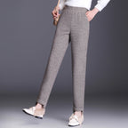Damen Stoffhose mit elastischem Bund und Taschen