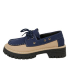 Damen Schnürschuhe mit kombiniertem Obermaterial R&B