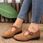 Damen Elegante Mokassins mit modischem Riemendesign R&B