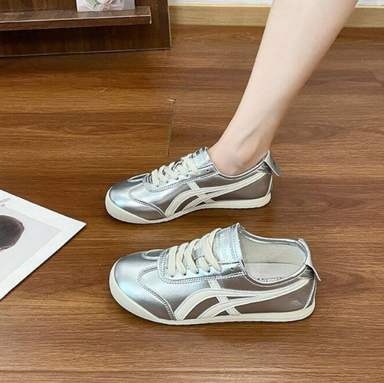 Damen Sportliche Sneakers mit reflektierendem Obermaterial und atmungsaktiver Sohle R&B