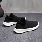 Damen bequeme und atmungsaktive Slip-On Sneakers mit flexiblem Sohlenprofil R&B