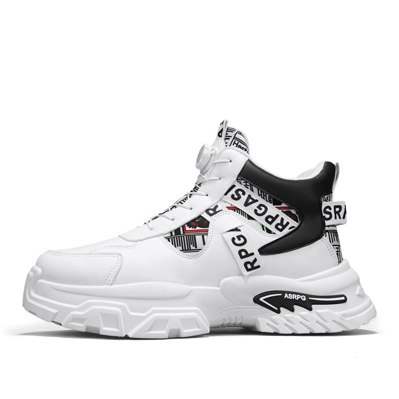 Damen Modische High-Top Sneakers mit stabiler Sohle und innovativem Schnellschnürsystem R&B