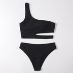 Damen Einseitiger Bikini mit innovativem Cut-Out