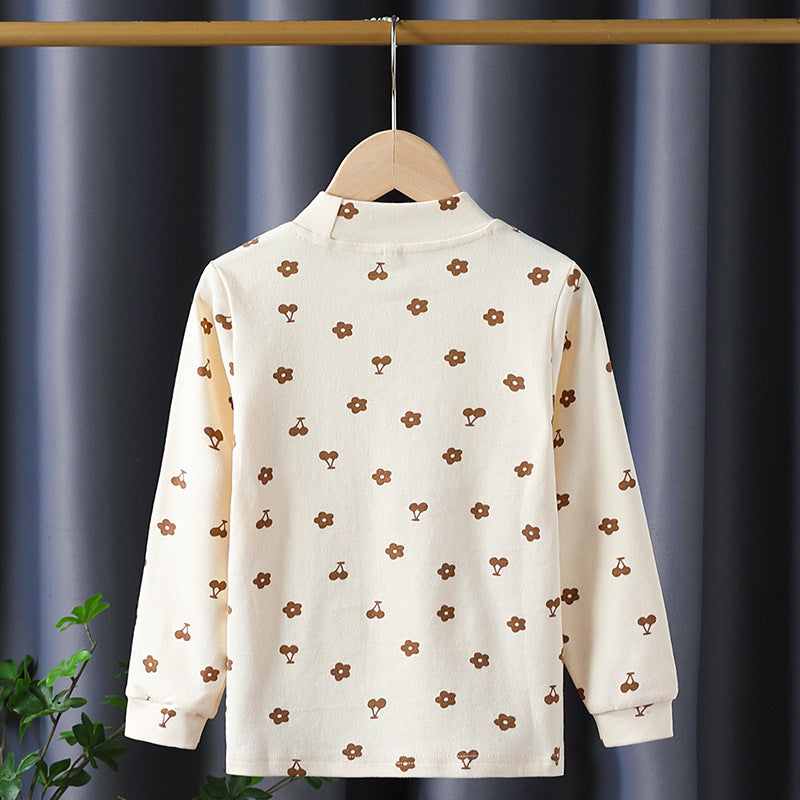Mädchen Langarmshirt mit verspieltem Blüten- und Tierdesign R&B