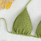 Damen Triangel-Bikini-Set mit schmalem Bund und verstellbaren Trägern R&B