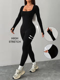 Damen Hochdehnbarer Jumpsuit R&B