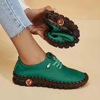 Damen nan flexible faltbare Freizeitsneaker mit stoßdämpfender Profilsohle R&B