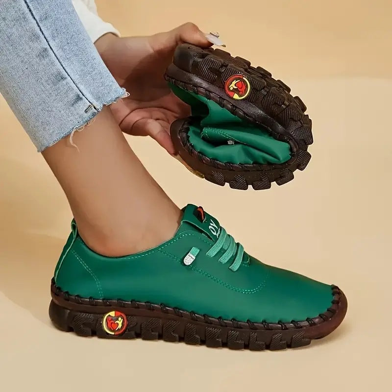 Damen nan flexible faltbare Freizeitsneaker mit stoßdämpfender Profilsohle R&B
