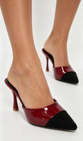 Damen Elegante Slingback High-Heels mit modischem Kontrast R&B