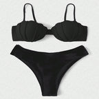 Damen Push-Up Bikini mit elegantem Muscheldesign R&B