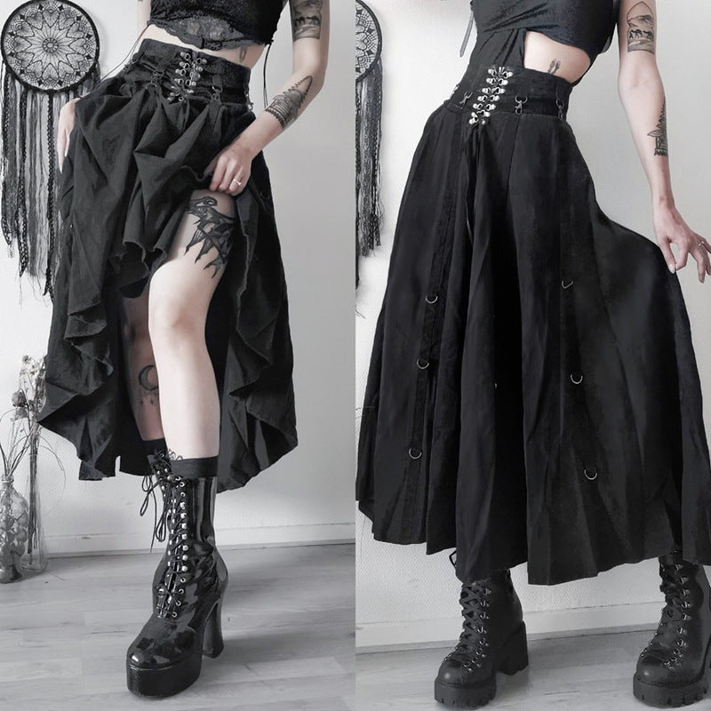 Damen figurbetonte Bluse mit Rüschendetails und Schnürung R&B