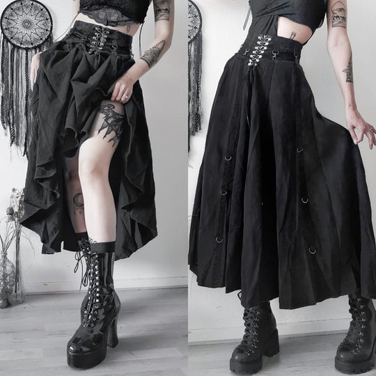 Damen figurbetonte Bluse mit Rüschendetails und Schnürung R&B