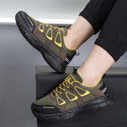 Damen Sportliche Atmungsaktive Sneakers mit rutschfester Sohle und elastischen Elementen R&B