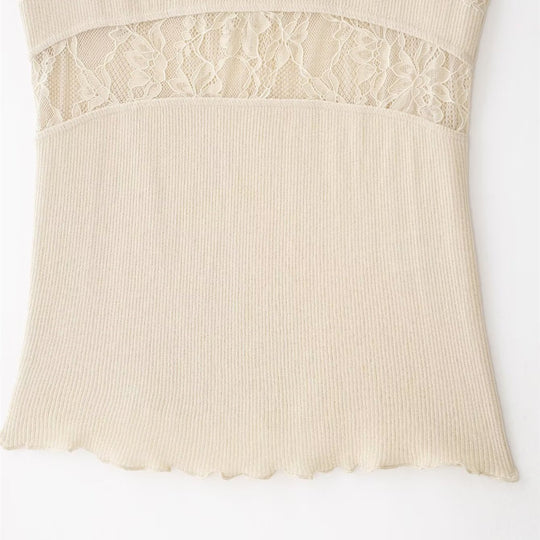 Damen Spitze-Camisole mit raffiniertem Design und verstellbaren Trägern R&B