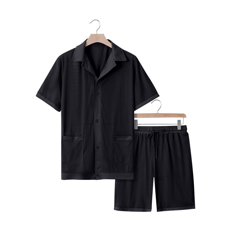 Damen luftiges Freizeitanzug-Set aus Mesh R&B