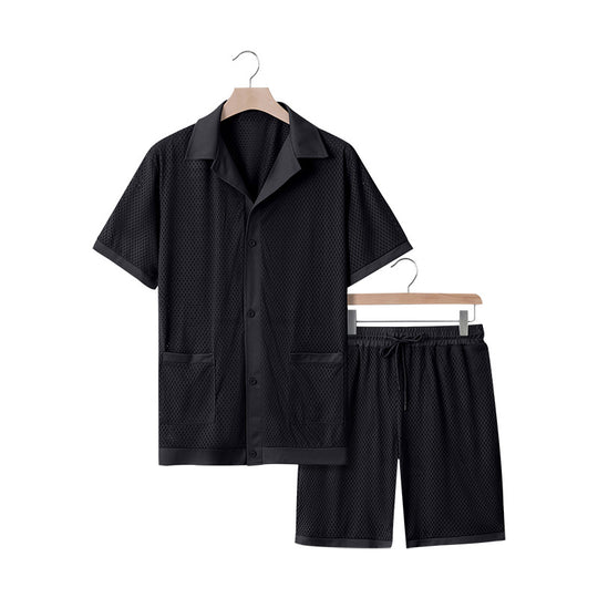 Damen luftiges Freizeitanzug-Set aus Mesh R&B