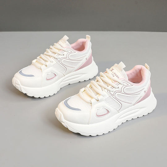Damen Sportliche High-Top Sneakers mit atmungsaktivem Mesh-Obermaterial und dämpfender Sohle R&B