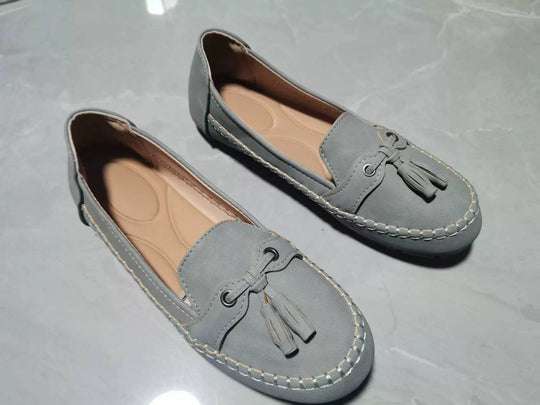 Damen Mokassin-Schuhe mit dekorativem Knoten R&B