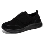 Damen Bequeme Slip-On Sneakers mit elastischem Klettverschluss R&B