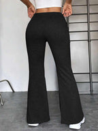 Damen Sportliche Sweathose mit weitem Bein und verstellbarem Bund R&B