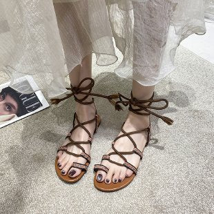 Damen Glamouröse Riemchen-Sandalen mit eleganten Strass-Details R&B