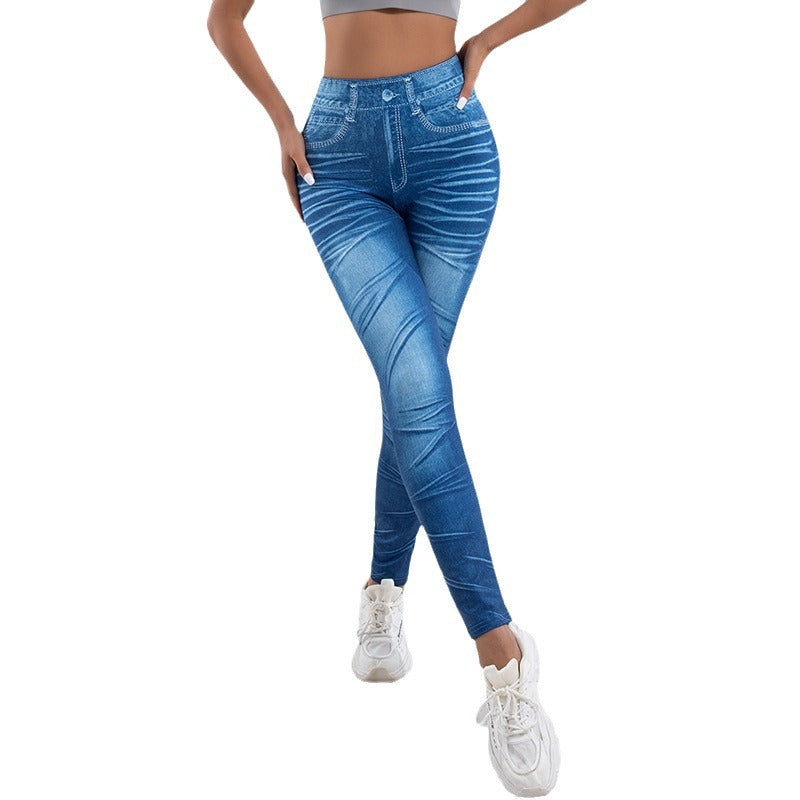 Damen Leggings mit verspielten Cut-Out-Details und dekorativen Bändern R&B