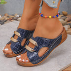 Damen Komfortable Mules mit elegantem Riemendesign R&B
