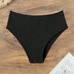 Damen Hochtaillierter Badeanzug Slip R&B