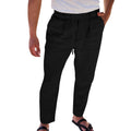 Herren lässige Leinenhose mit elastischem Bund und praktischen Seitentaschen R&B