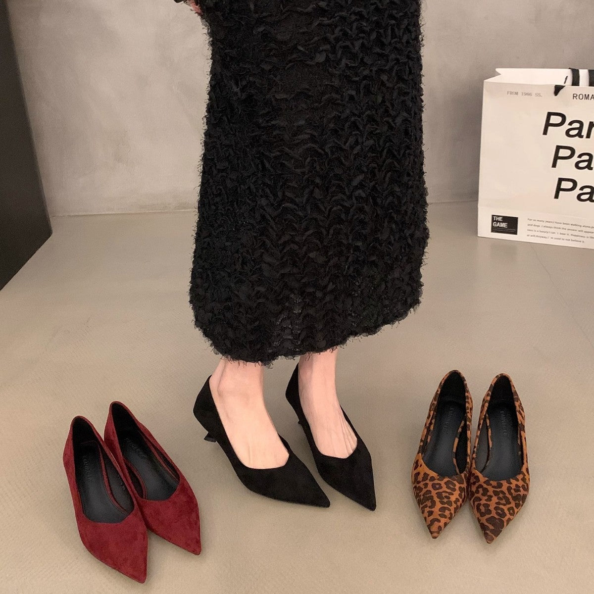 Damen elegante spitze Pumps mit klassischem Design R&B