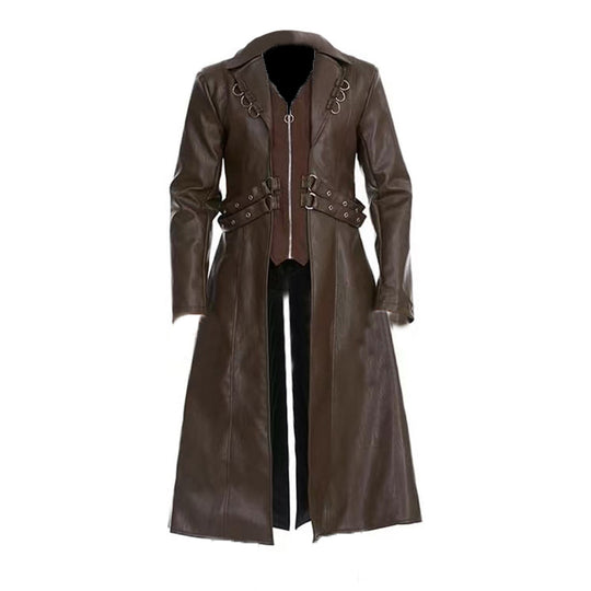 Damen elegante lange jacke mit gefüttertem Innenfutter R&B