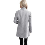 Damen Moderne Strickblazer mit schmalem Schnitt und eleganten Details R&B