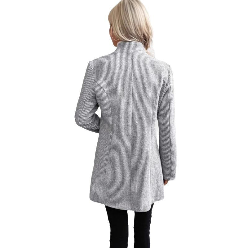 Damen Moderne Strickblazer mit schmalem Schnitt und eleganten Details R&B