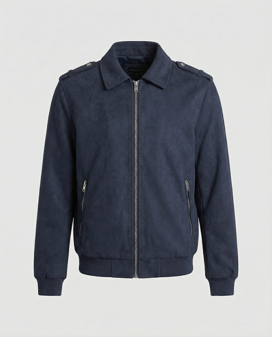 Lockere Multifunktionsjacke mit Doppel-Reißverschluss im American-Style