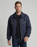 Lockere Multifunktionsjacke mit Doppel-Reißverschluss im American-Style