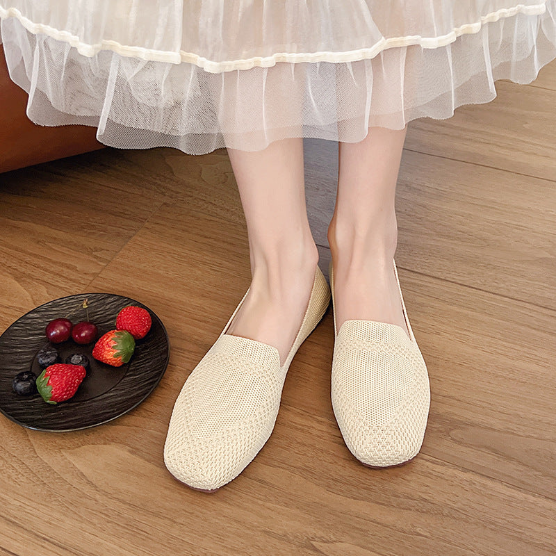 Damen moderne Slingback-Schuhe mit atmungsaktivem Netzmaterial und elastischem Einschlupf R&B
