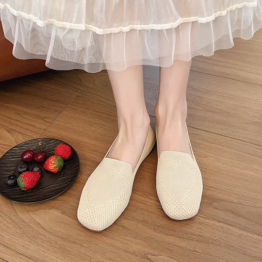 Damen moderne Slingback-Schuhe mit atmungsaktivem Netzmaterial und elastischem Einschlupf R&B