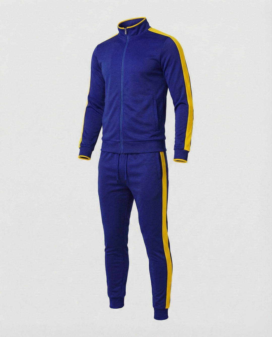 Herren Trainingsanzug Slim Fit mit Stehkragen