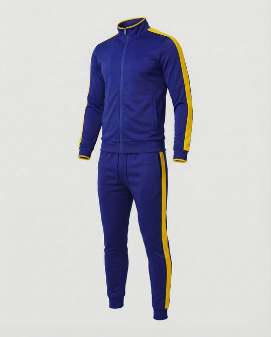 Herren Trainingsanzug Slim Fit mit Stehkragen