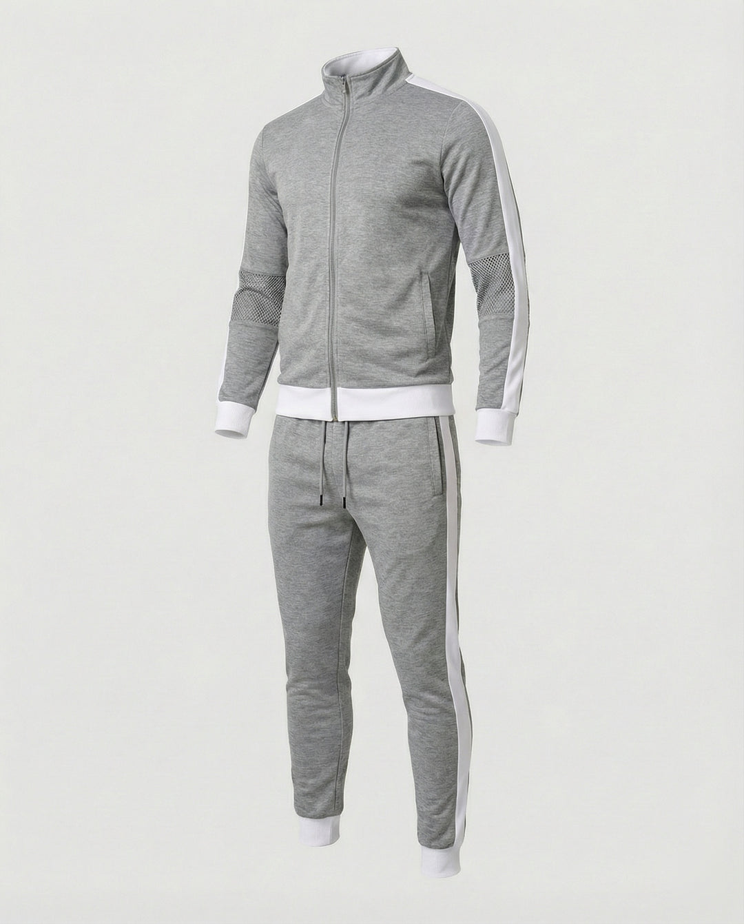Herren Trainingsanzug Slim Fit mit Stehkragen
