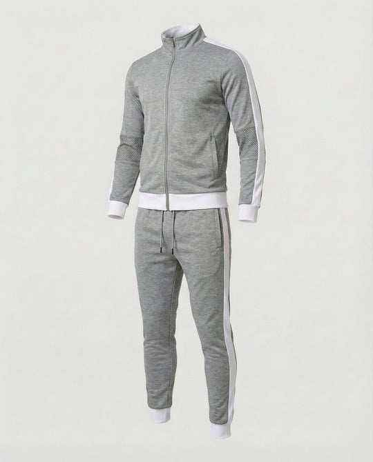 Herren Trainingsanzug Slim Fit mit Stehkragen