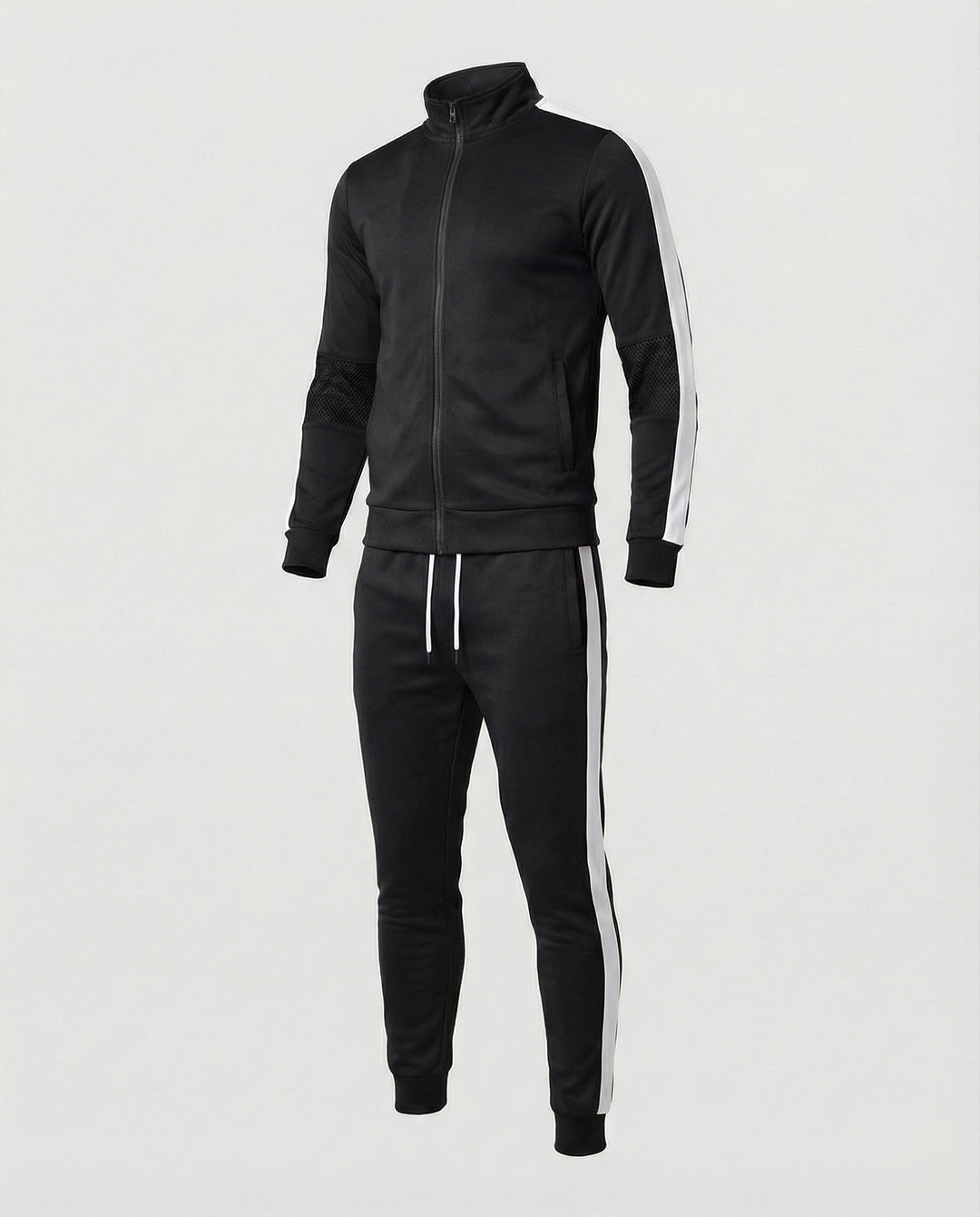 Herren Trainingsanzug Slim Fit mit Stehkragen